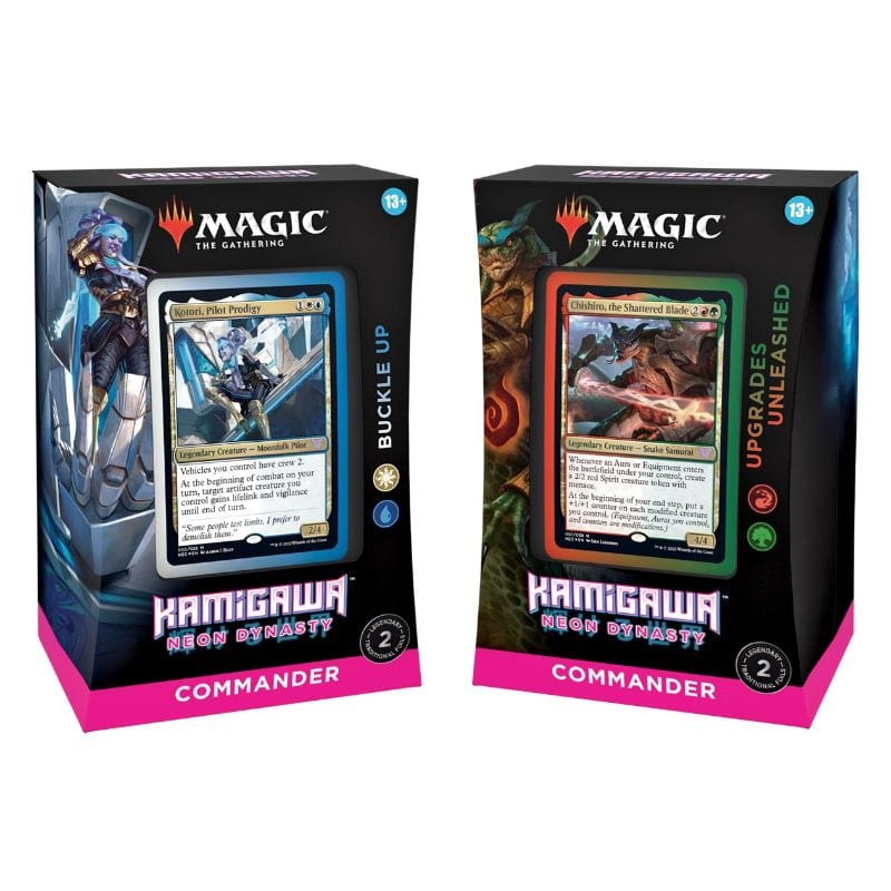 Wizards of the Coast Trading Card Games Magic: The Gathering - Kamigawa Neon Dynasty Commander Deck Display (2 Decks) (Preorder - 18/02/2022 Release)