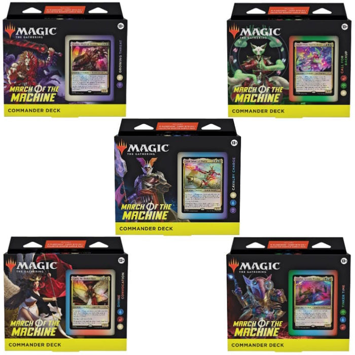 Magic: The Gathering - March of the Machine - Commander Deck Display (5 Decks)