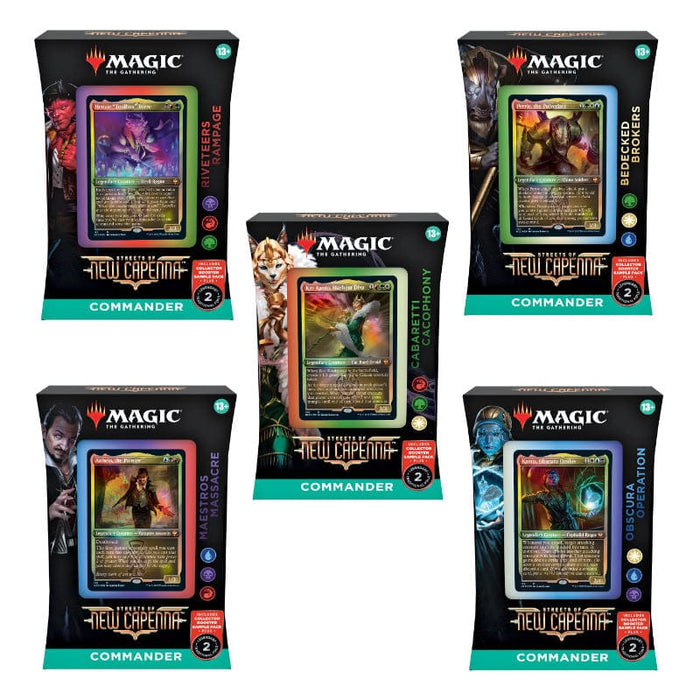 Magic: The Gathering - Streets of New Capenna Commander Deck Display (5 Decks)