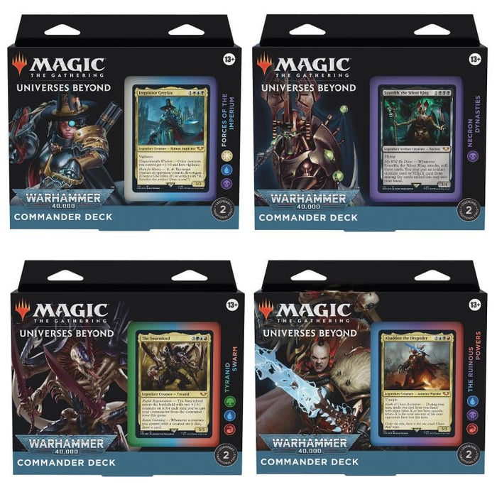 Magic: The Gathering - Warhammer 40k - Commander Decks - Regular - Display (4 Decks)