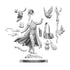 WizKids Miniatures D&D Frameworks Human Druid Female