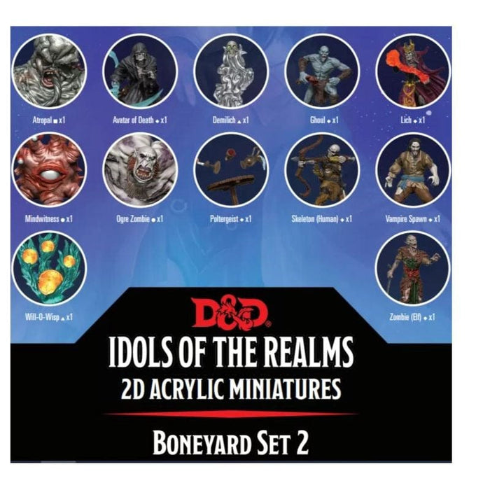 D&D Idols of the Realms Boneyard 2D Set 2