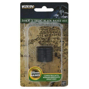 Wizkids Miniatures Wizkids Unpainted Miniatures - Deep Cuts - Black 25mm Round Base 15ct