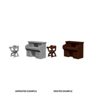 WizKids Miniatures Wizkids Unpainted Miniatures - Deep Cuts - Desk & Chair