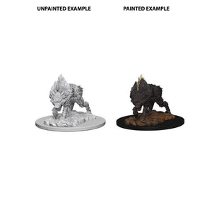 WizKids Miniatures Wizkids Unpainted Miniatures - Deep Cuts - Dire Wolf