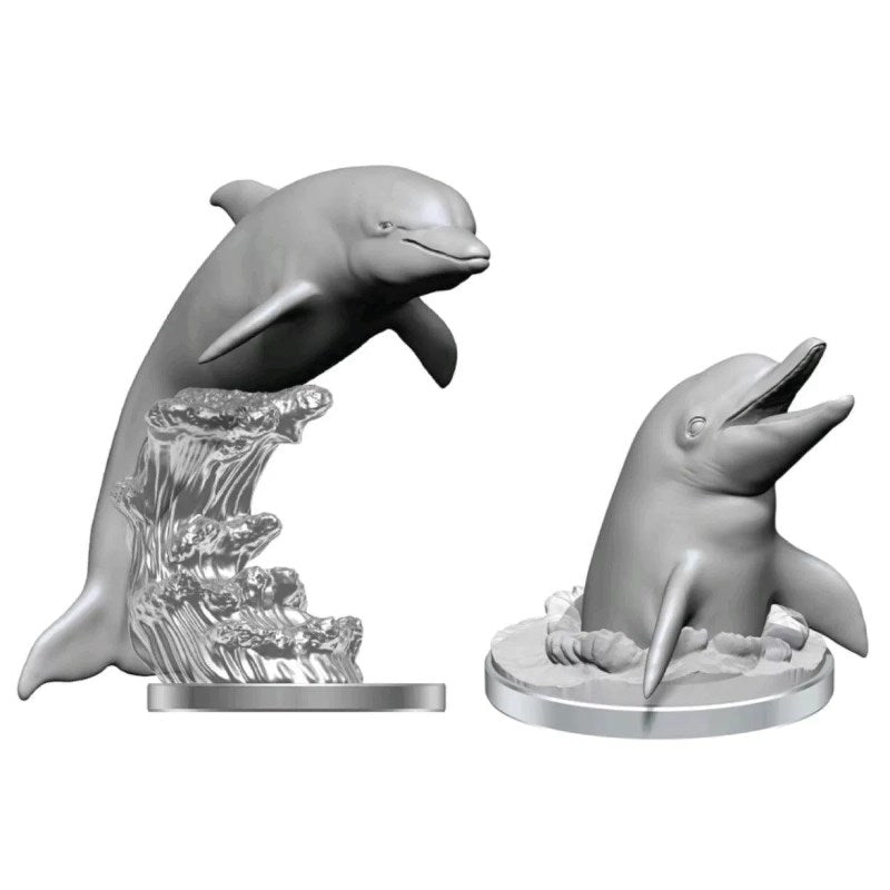 WizKids Miniatures Wizkids Unpainted Miniatures - Deep Cuts - Dolphins