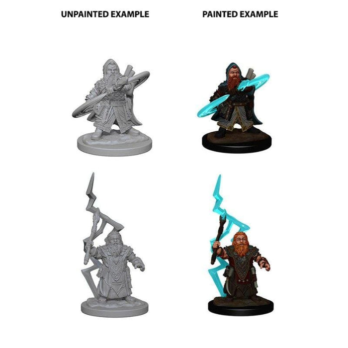 Wizkids Unpainted Miniatures - Deep Cuts - Dwarf Male Sorcerer