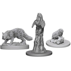 WizKids Miniatures Wizkids Unpainted Miniatures - Deep Cuts - Familiars (Pathfinder Battles)