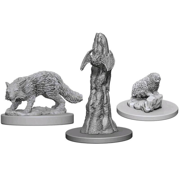 Wizkids Unpainted Miniatures - Deep Cuts - Familiars (Pathfinder Battles)