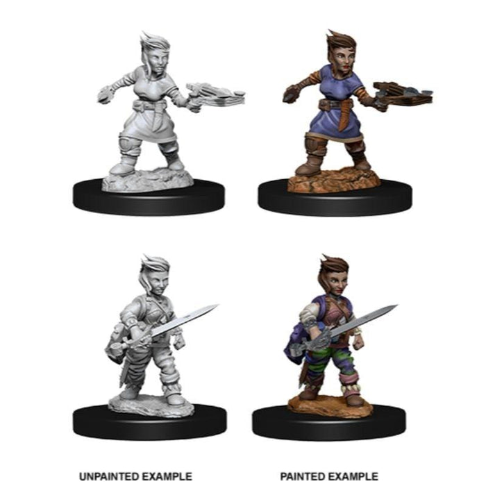 Wizkids Unpainted Miniatures - Deep Cuts - Female Halfling Rogue