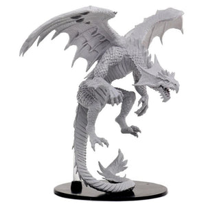 WizKids Miniatures Wizkids Unpainted Miniatures - Deep Cuts - Gargantuan White Dragon