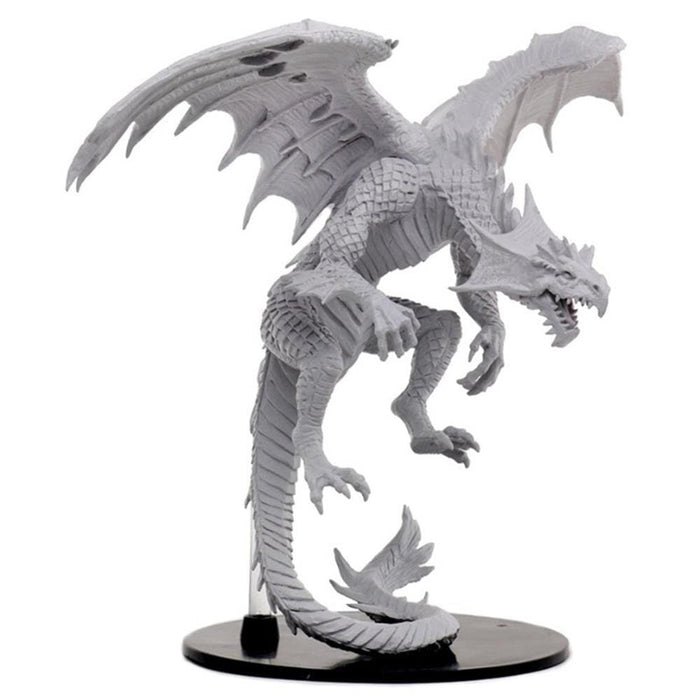 Wizkids Unpainted Miniatures - Deep Cuts - Gargantuan White Dragon