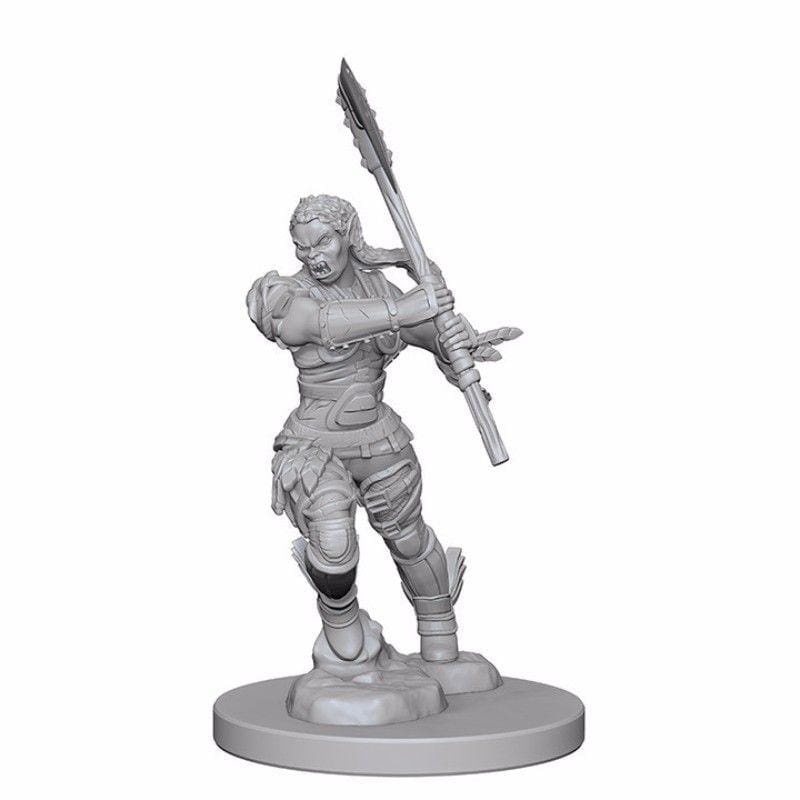 WizKids Miniatures Wizkids Unpainted Miniatures - Deep Cuts - Half-Orc Female Barbarian