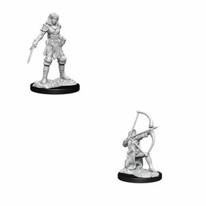 WizKids Miniatures Wizkids Unpainted Miniatures - Deep Cuts - Human Fighter Female 2021