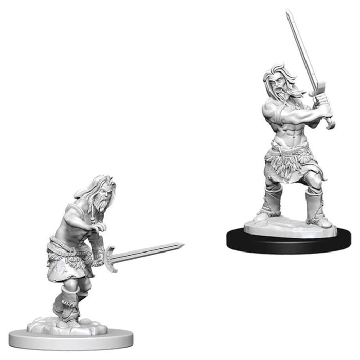 Wizkids Unpainted Miniatures - Deep Cuts - Human Male Barbarian