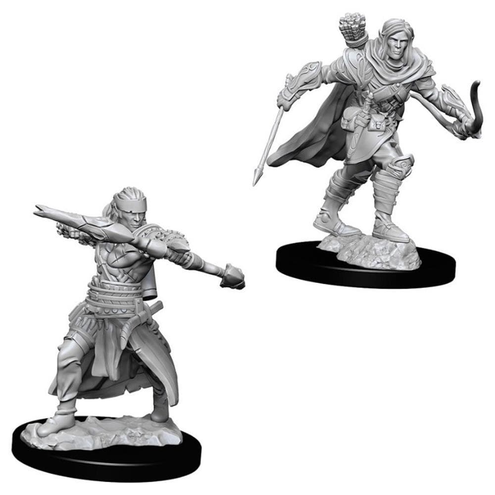 WizKids Miniatures Wizkids Unpainted Miniatures - Deep Cuts - Male Half Elf Ranger