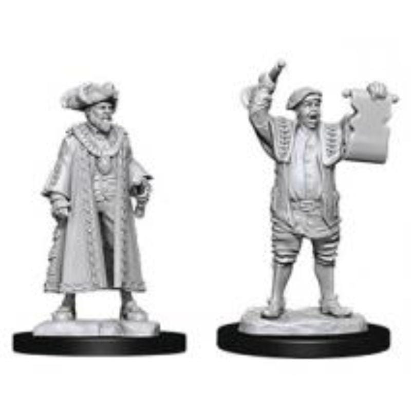WizKids Miniatures Wizkids Unpainted Miniatures - Deep Cuts - Mayor And Town Crier