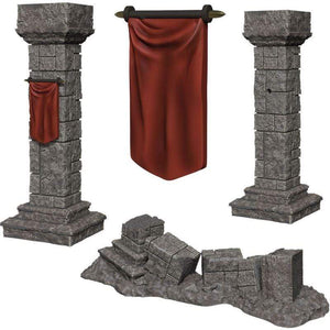 WizKids Miniatures Wizkids Unpainted Miniatures - Deep Cuts - Pillars and Banners