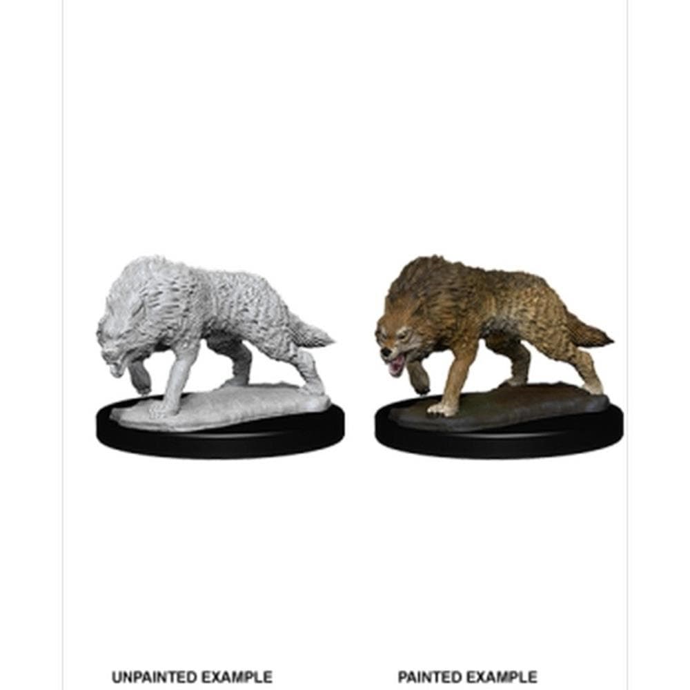WizKids Miniatures Wizkids Unpainted Miniatures - Deep Cuts - Timber Wolves