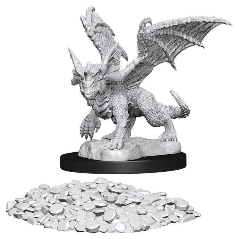 Wizkids Miniatures Wizkids Unpainted Miniatures - Nolzur's - Blue Dragon Wyrmling