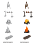 Wizkids Miniatures Wizkids Unpainted Miniatures - Nolzur's - Camp Fire & Sitting Log