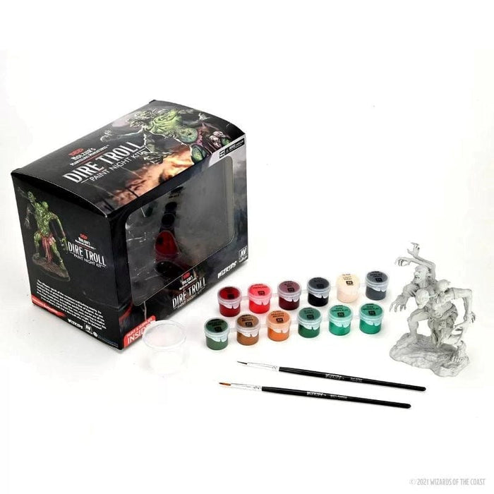 Wizkids Unpainted Miniatures - Nolzur's - Dire Troll Paint Night Kit