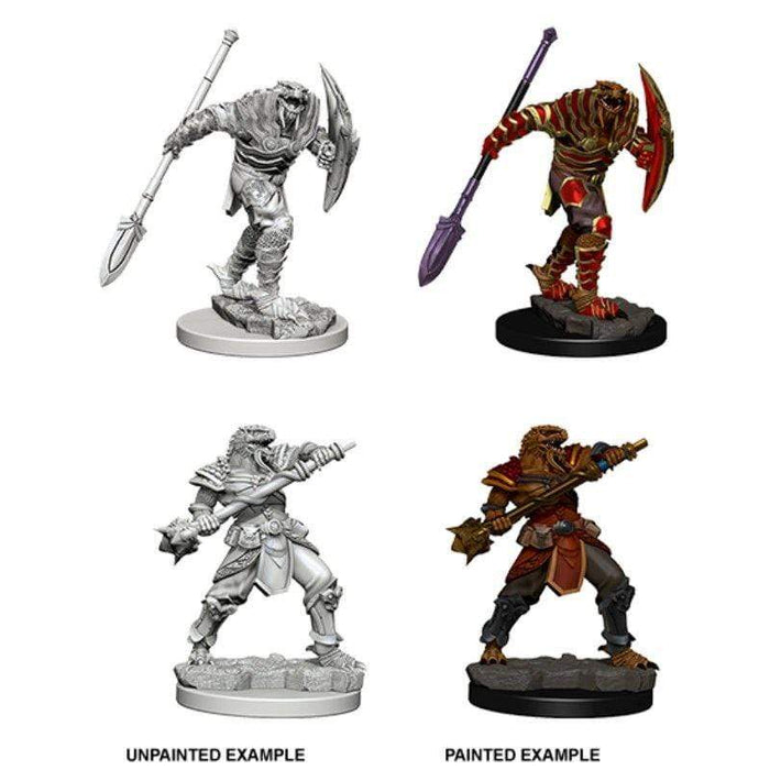 Wizkids Unpainted Miniatures - Nolzur's - Dragonborn Male Fighter with Spear