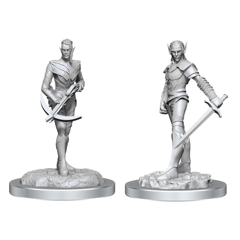 WizKids Miniatures Wizkids Unpainted Miniatures - Nolzur's - Drow Fighters