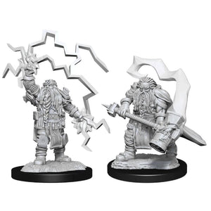 WizKids Miniatures Wizkids Unpainted Miniatures - Nolzur's -  Dwarf Cleric Male