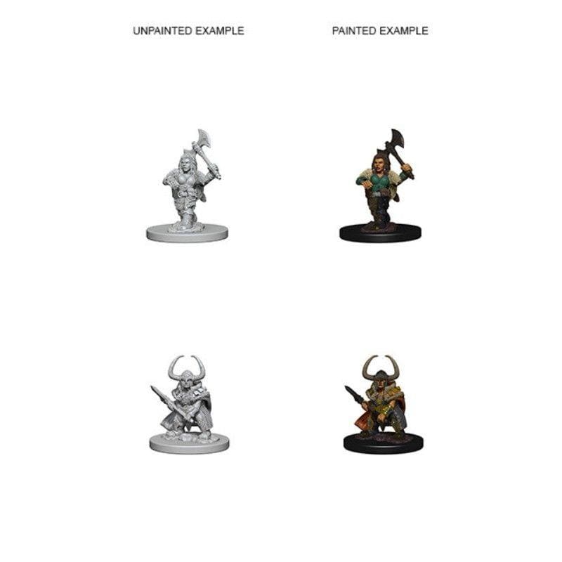 WizKids Miniatures Wizkids Unpainted Miniatures - Nolzur's - Dwarf Female Barbarian