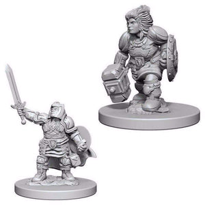 WizKids Miniatures Wizkids Unpainted Miniatures - Nolzur's - Dwarf Female Paladin