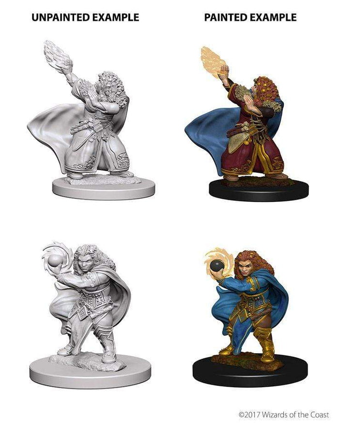 Wizkids Unpainted Miniatures - Nolzur's - Dwarf Female Wizard