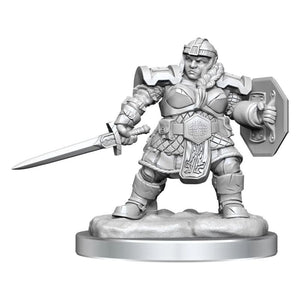 WizKids Miniatures Wizkids Unpainted Miniatures - Nolzur’s - Dwarf Fighter Female