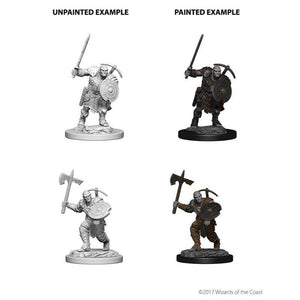 WizKids Miniatures Wizkids Unpainted Miniatures - Nolzur's - Earth Genasi Male Fighter