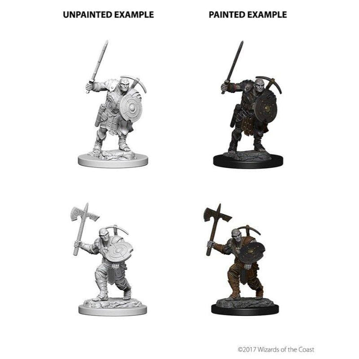 Wizkids Unpainted Miniatures - Nolzur's - Earth Genasi Male Fighter