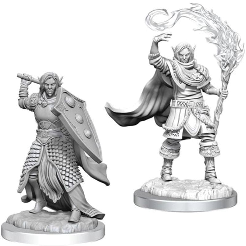 WizKids Miniatures Wizkids Unpainted Miniatures - Nolzur's - Elf Cleric Male