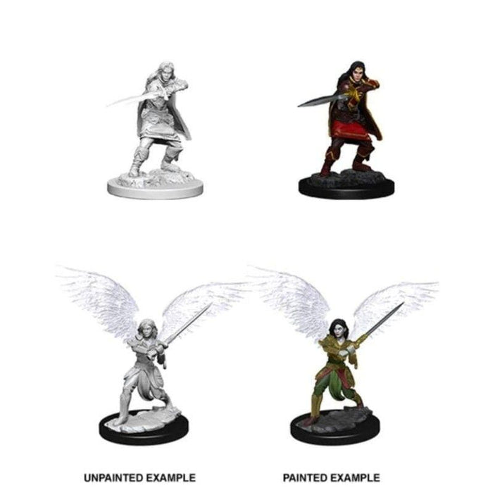 Wizkids Unpainted Miniatures - Nolzur's - Female Aasimar Fighter