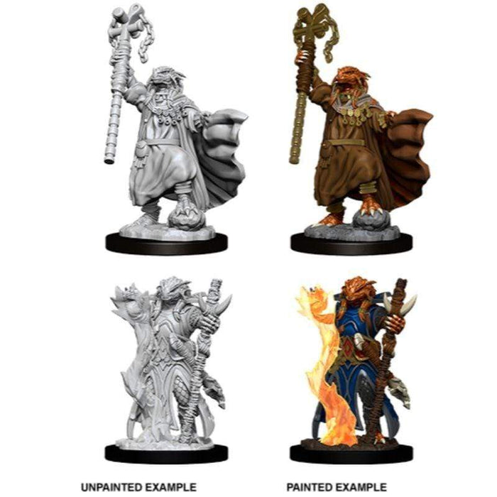 Wizkids Unpainted Miniatures - Nolzur's - Female Dragonborn Sorcerer