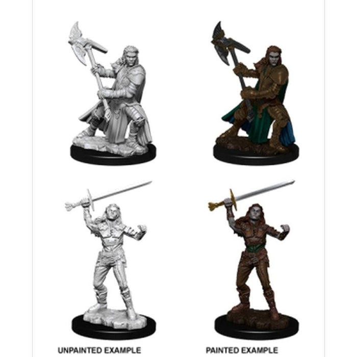 Wizkids Unpainted Miniatures - Nolzur's - Female Half Orc Fighter