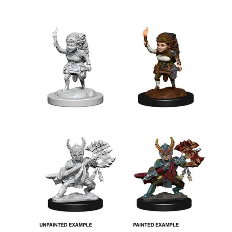 WizKids Miniatures Wizkids Unpainted Miniatures - Nolzur's - Female Halfling Fighter