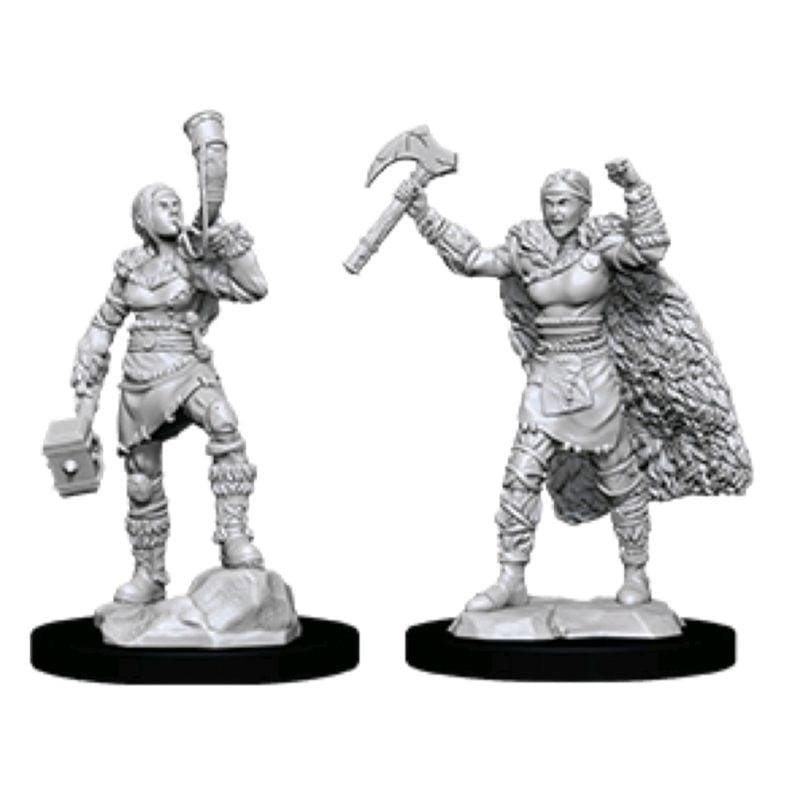 WizKids Miniatures Wizkids Unpainted Miniatures - Nolzur's - Female Human Barbarian