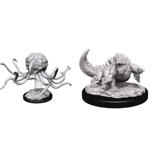 WizKids Miniatures Wizkids Unpainted Miniatures - Nolzur's - Grell And Basilisk