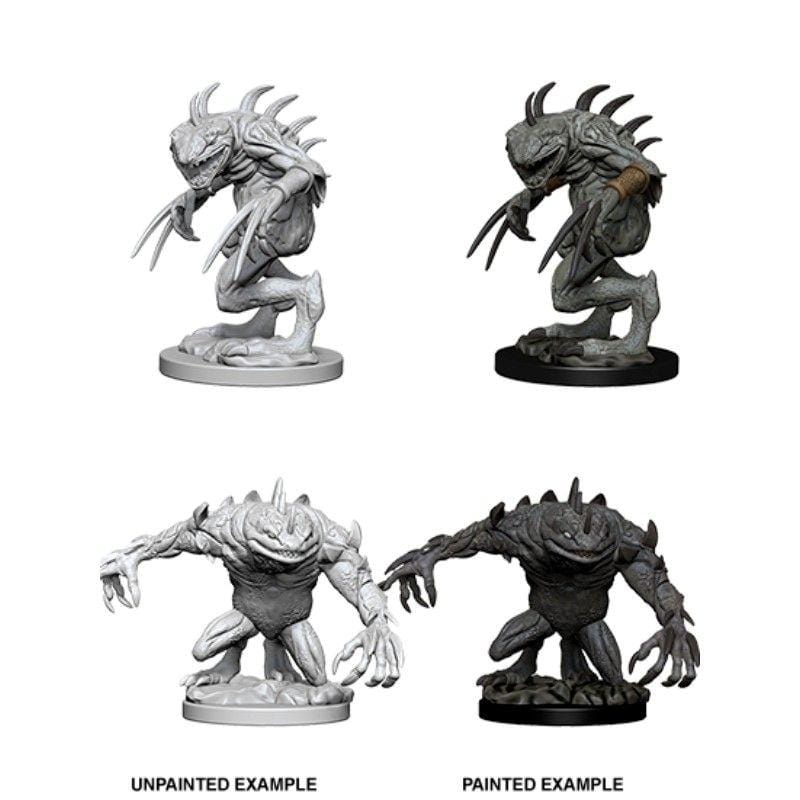 WizKids Miniatures Wizkids Unpainted Miniatures - Nolzur's - Grey Slaad & Death Slaad
