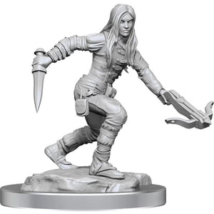 WizKids Miniatures Wizkids Unpainted Miniatures - Nolzur's - Half-Elf Rogue Female 2