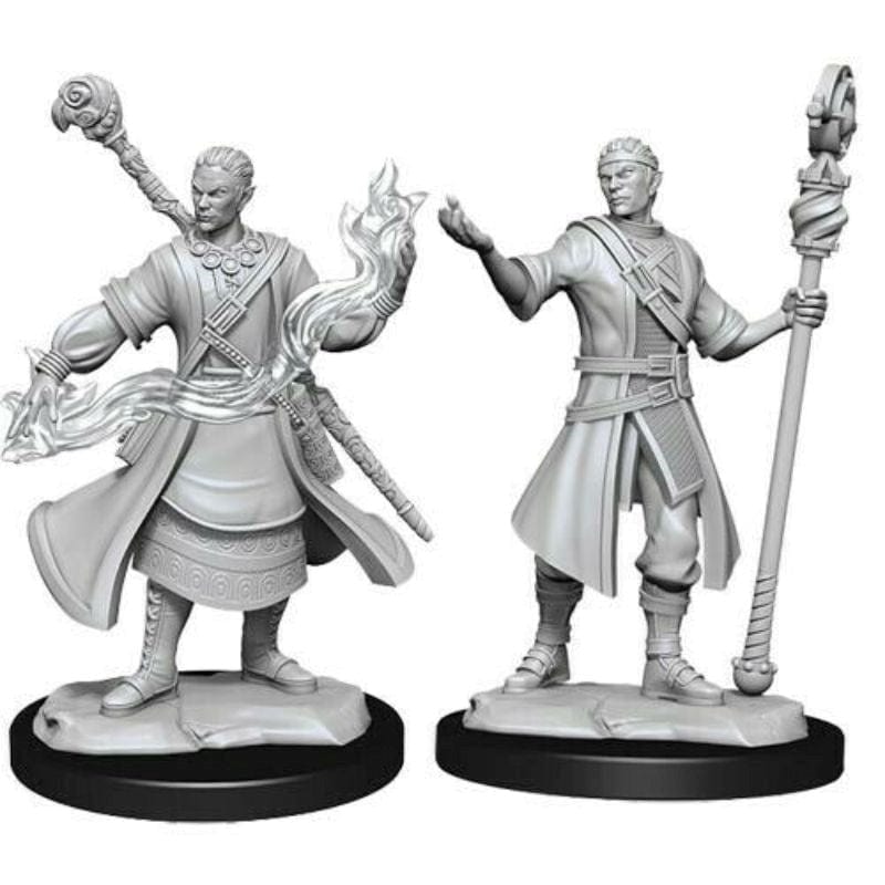WizKids Miniatures Wizkids Unpainted Miniatures - Nolzur's - Half-Elf Wizard Male