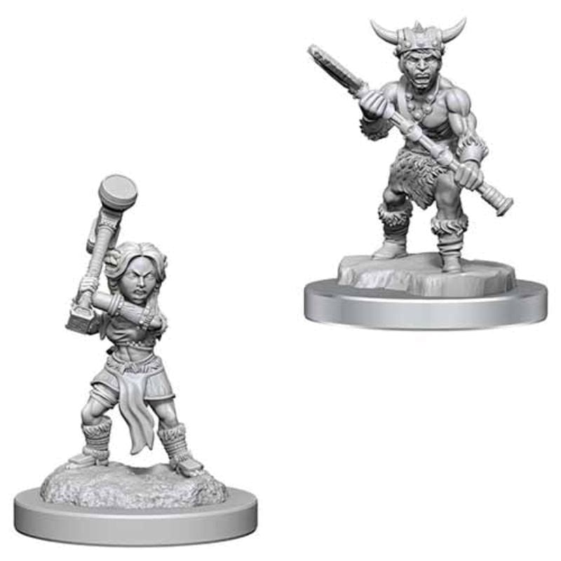 WizKids Miniatures Wizkids Unpainted Miniatures - Nolzur's - Halfling Barbarians