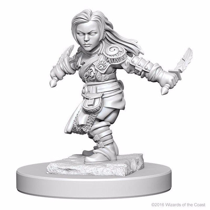 Wizkids Unpainted Miniatures - Nolzur's - Halfling Female Rogue