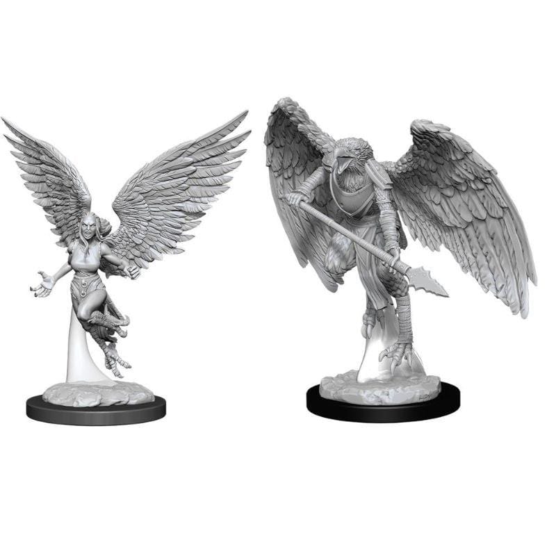 WizKids Miniatures Wizkids Unpainted Miniatures - Nolzurâs - Harpy and Arakocra