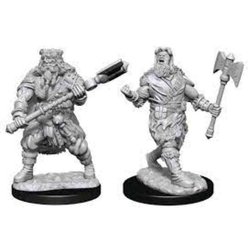 WizKids Miniatures Wizkids Unpainted Miniatures - Nolzur's â Human Barbarian Male