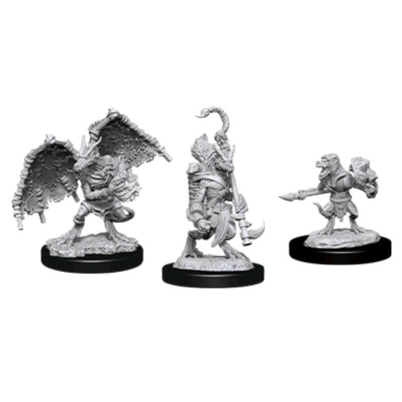 WizKids Miniatures Wizkids Unpainted Miniatures - Nolzur's â Kobold Inventor, Dragonshield & Sorcerer